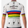 Cykeltrøje 2022 Quick-Step Alpha Vinyl Verdens Mesterskab Flerfarvet Hvid
